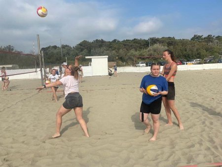 beach volley na pláži