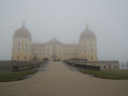 Moritzburg v mlze