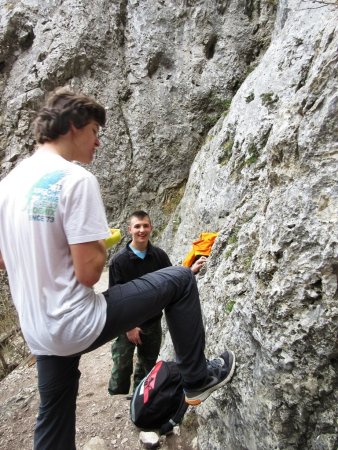 spřádání dalších lezeckých plánů (nebo sváča)